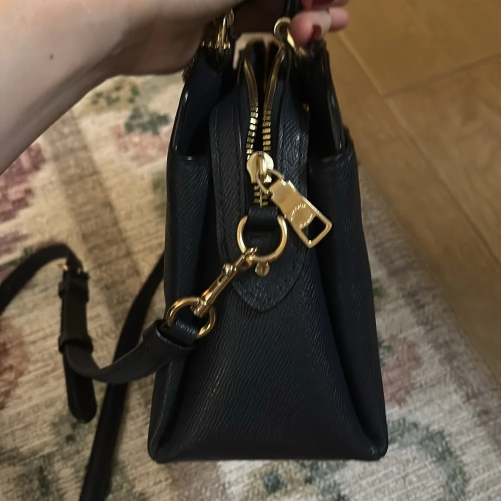 Navy coach bag and matching wallet - Picture 6 of 13